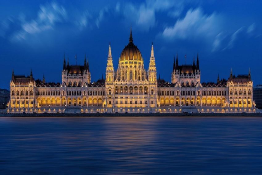 Hungarian Parliament Building in Budapest
