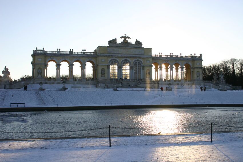 The Schonbrunn Glorietta in the Winter
