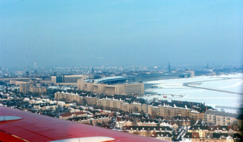 Berlin's Tempelhof Airport in winter